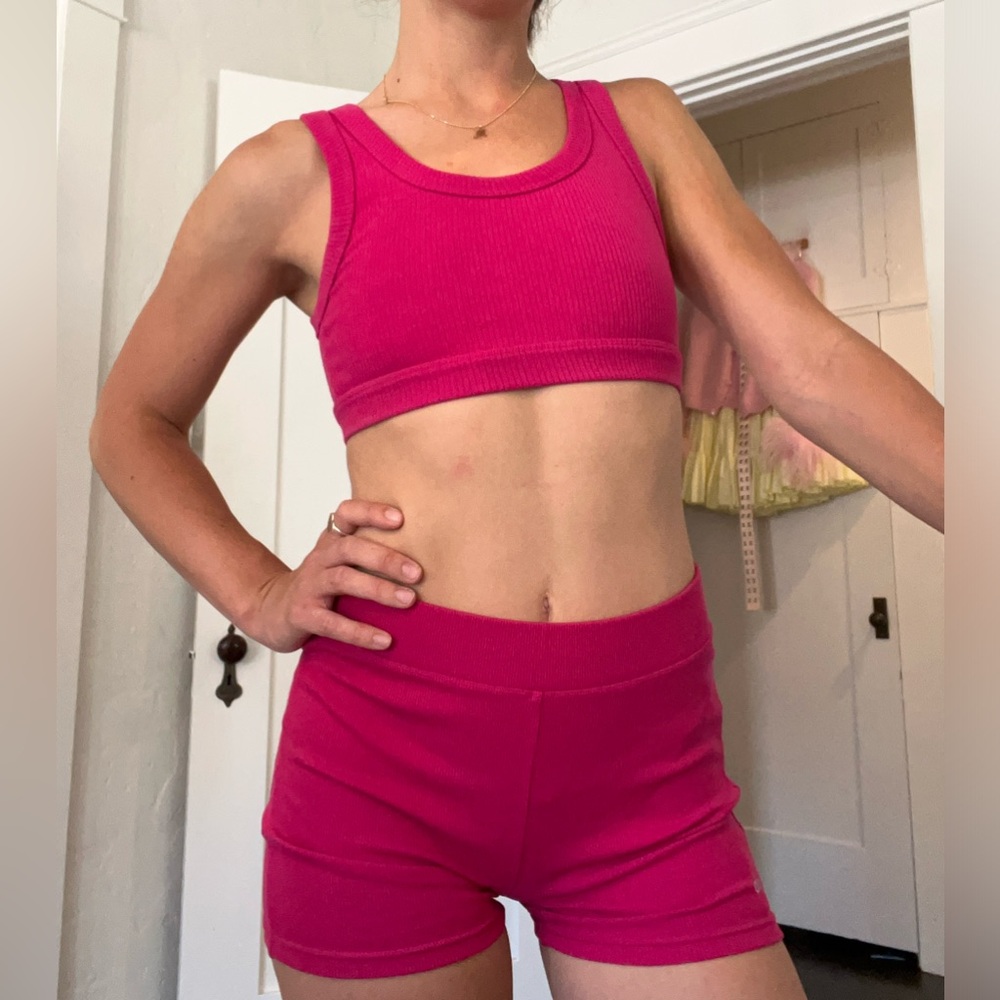 Ali Yoga Berry Pink Workout Set